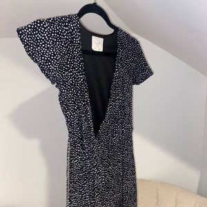black & white dotted dress!!